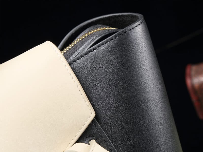 Celine Mini Belt Bag Smooth Calfskin Black With Beige 9