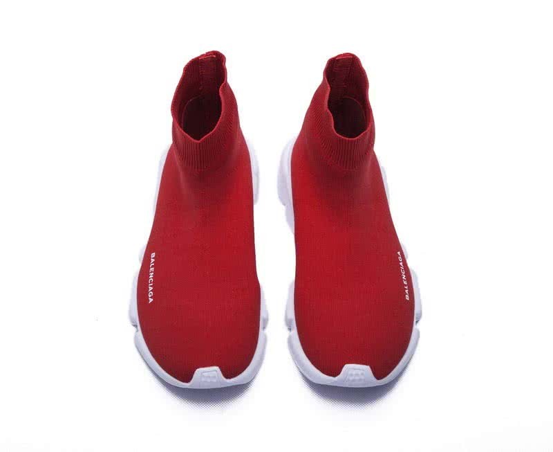 Balenciaga Stretch Mesh High Top Sneaker Red51 14