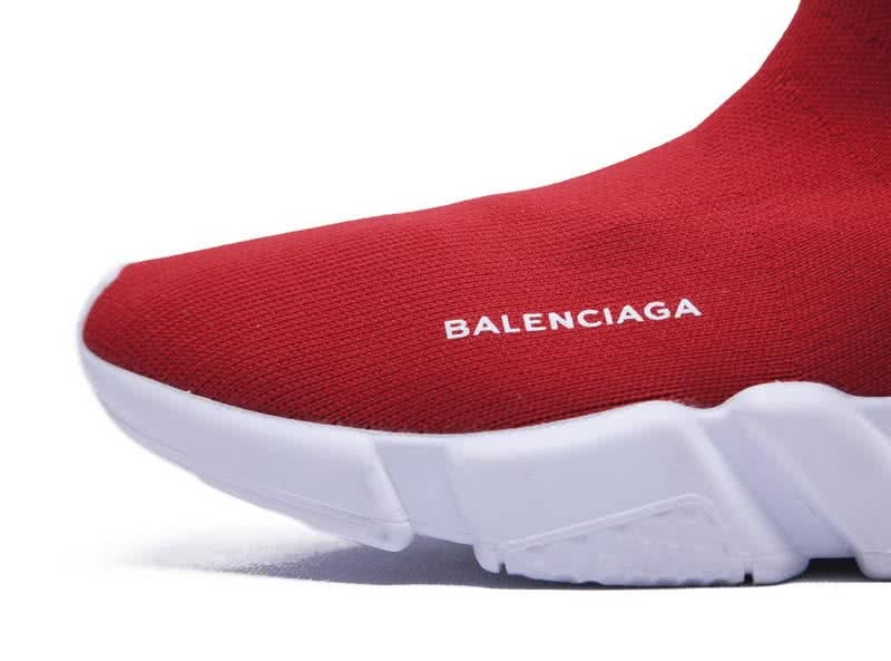 Balenciaga Stretch Mesh High Top Sneaker Red51 13