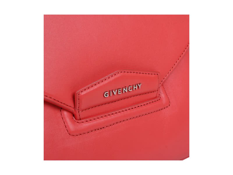 Givenchy Antigona Envelope Clutch Grained Leather Red 5