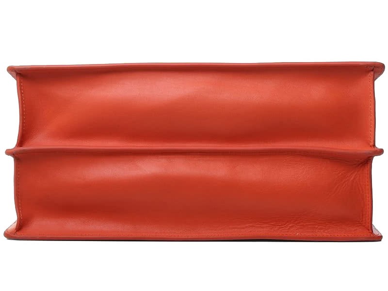 Celine Calf Leather Shoulder Bag Orange 5