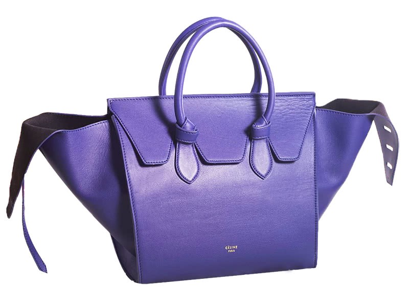 Celine Tie Bag Original Leather Violet 2