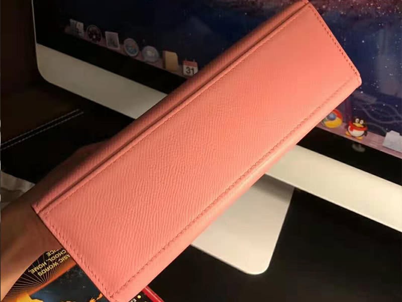 Hermes Epsom Mini Kelly Pochette Gold Hardware Pink 5