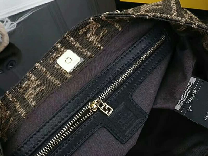 Fendi Ff Fabric Tote With Golden Hardware ff06 8