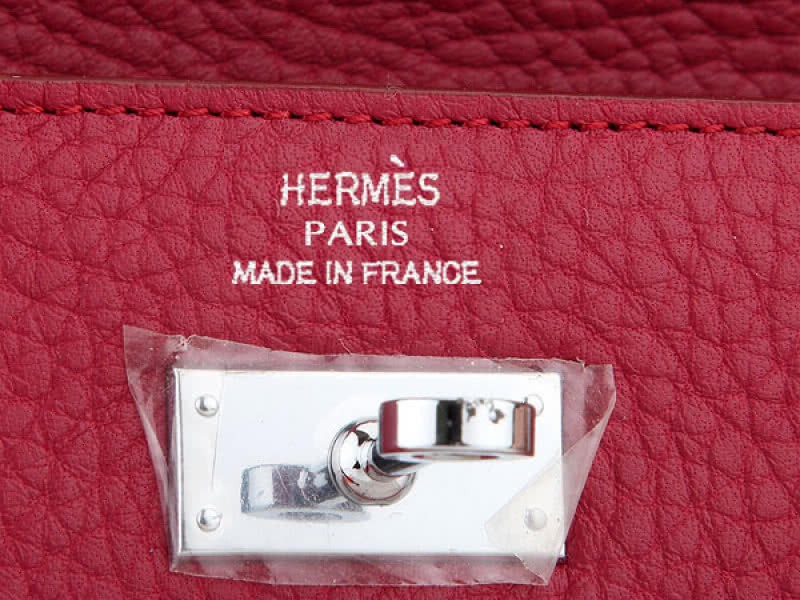 Hermes Dogon Togo Original Leather Kelly Long Wallet Burgundy 4