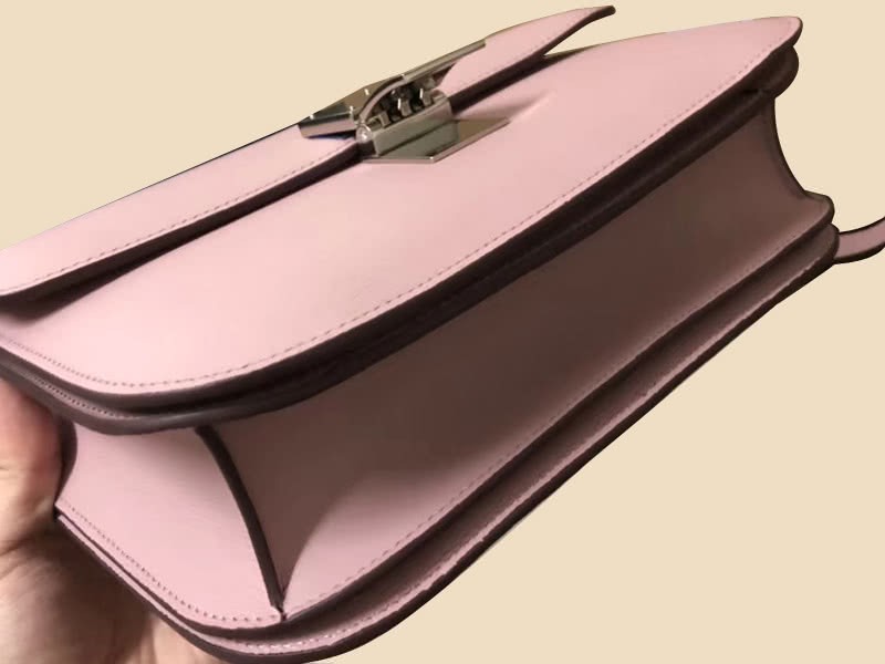 Celine Medium Classic Bag In Box Calfskin Pink 4