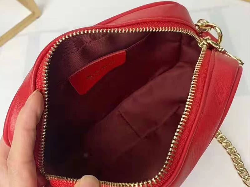 Miu Miu Calfskin Leather Belt Bag Red 8