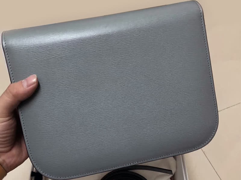 Celine Medium Classic Bag In Box Calfskin Grey 5