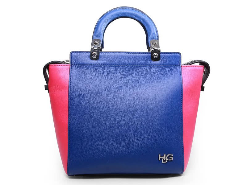 Givenchy Leather Hdg Convertible Tote Blue Pink 1
