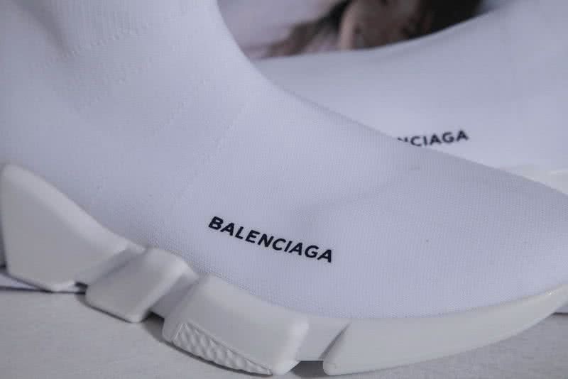 Mens Balenciaga Speed Trainers All White Sneakers Sale 12