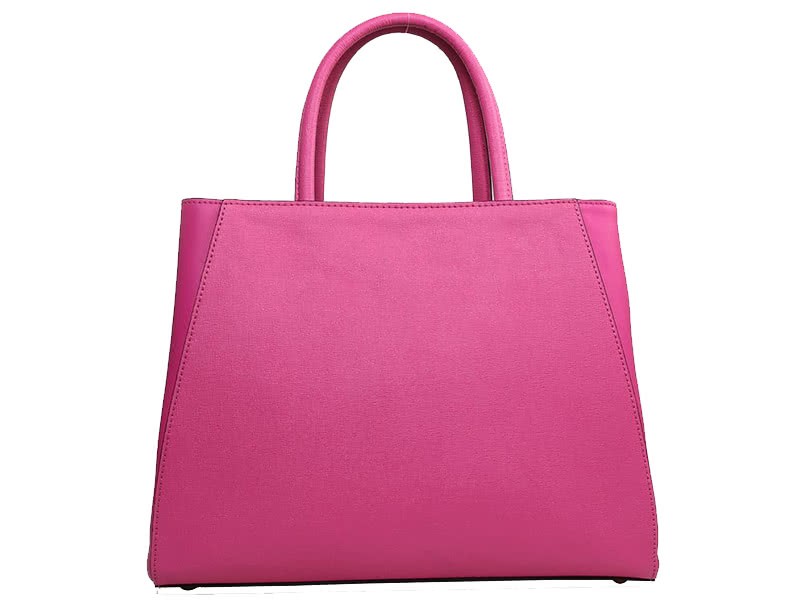 Fendi 2jours Calfskin Tote Bag Hot Pink 3