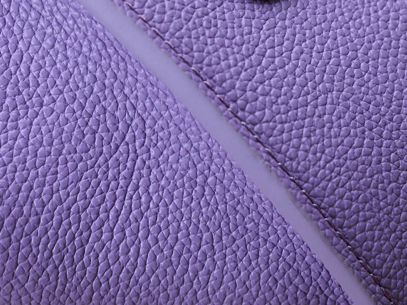 Celine Tie Nano Top Handle Bag Leather Purple 14