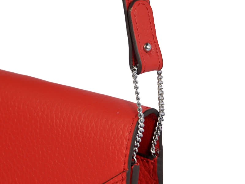 Hermes Pilot Envelope Clutch Red With Silver Hardware 10