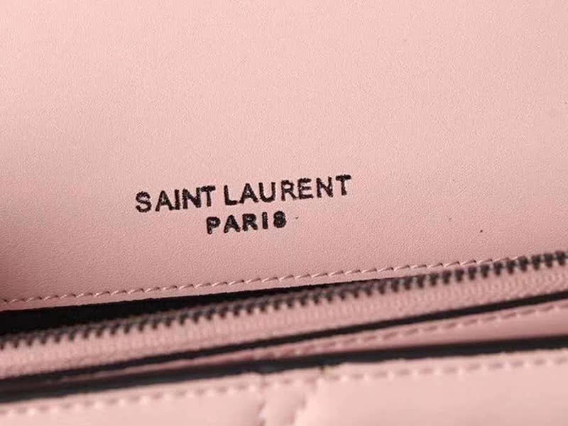 Saint Laurent Jamie Medium Carre Rive In Clafskin Pink 9