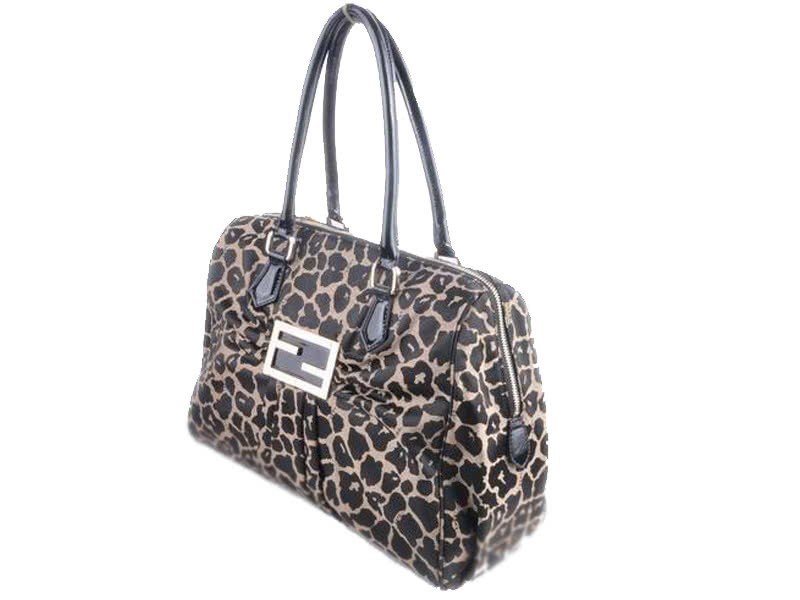 Fendi Mia Leopard Top Handle Bag 2