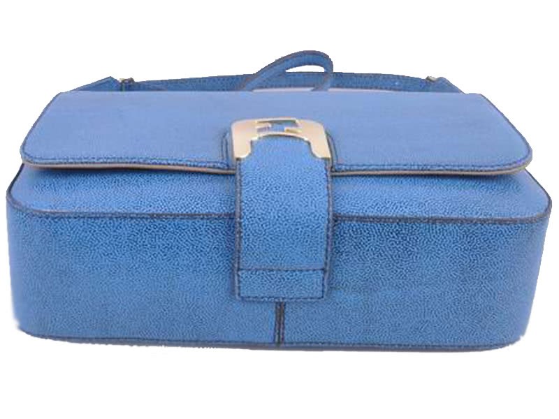 Fendi Chameleon Shoulder Bag Blue 4