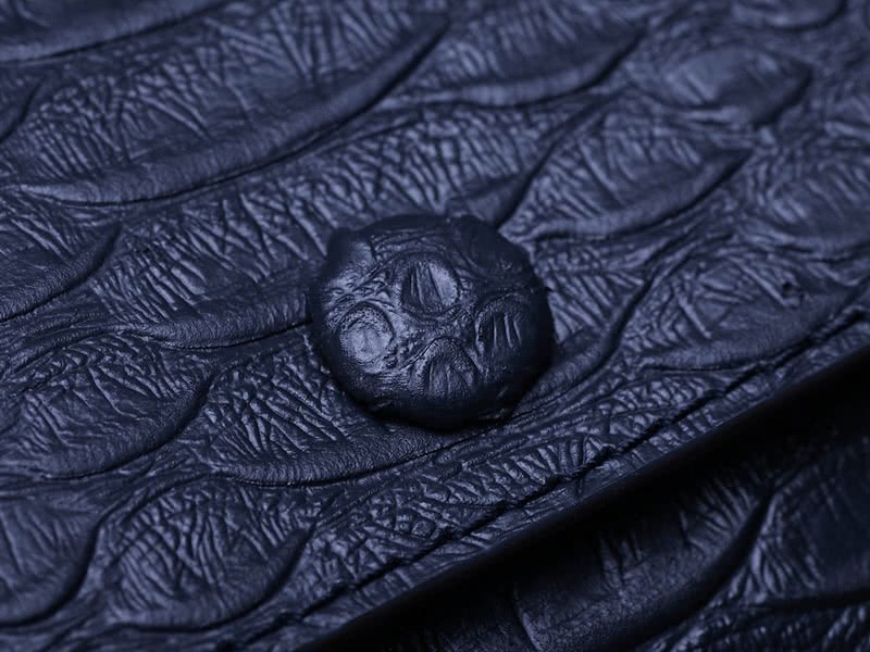 Celine Tie Nano Top Handle Bag Leather Blue Python 8
