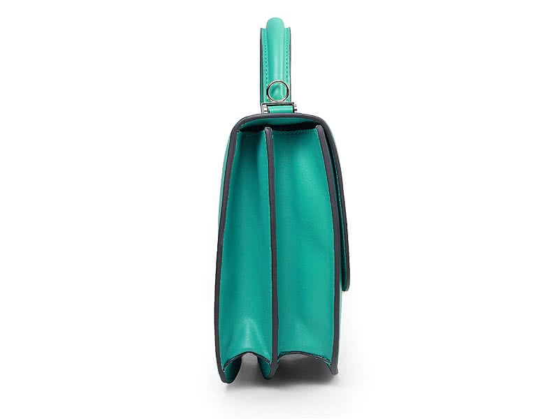 Hermes Stirrup Shoulder Bag Turquoise 3