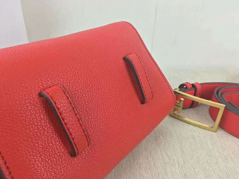 Givenchy Small gv3 Bag In Grained Leather And Suede Red 4