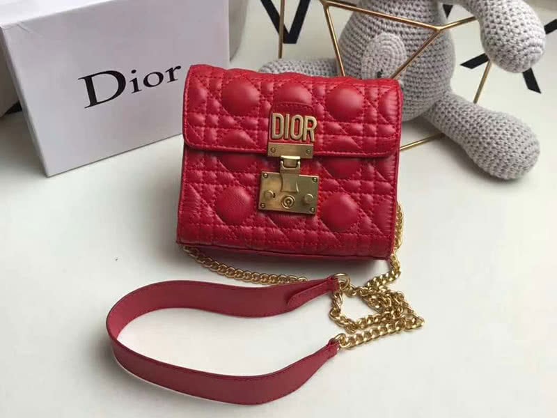 Dior Dioraddict Mini Lambskin Bag Red 1