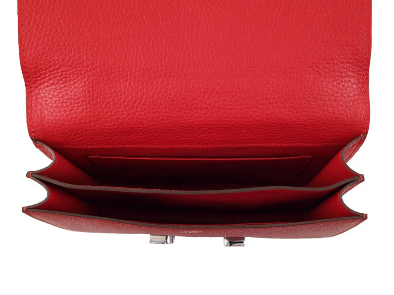 Hermes Constance 23 Single Shoulder Bag Togo Leather Red 9