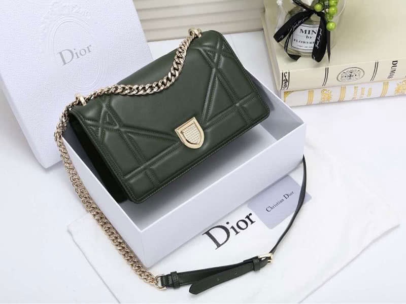 Dior Diorama Lambskin Bag Green d05282 2