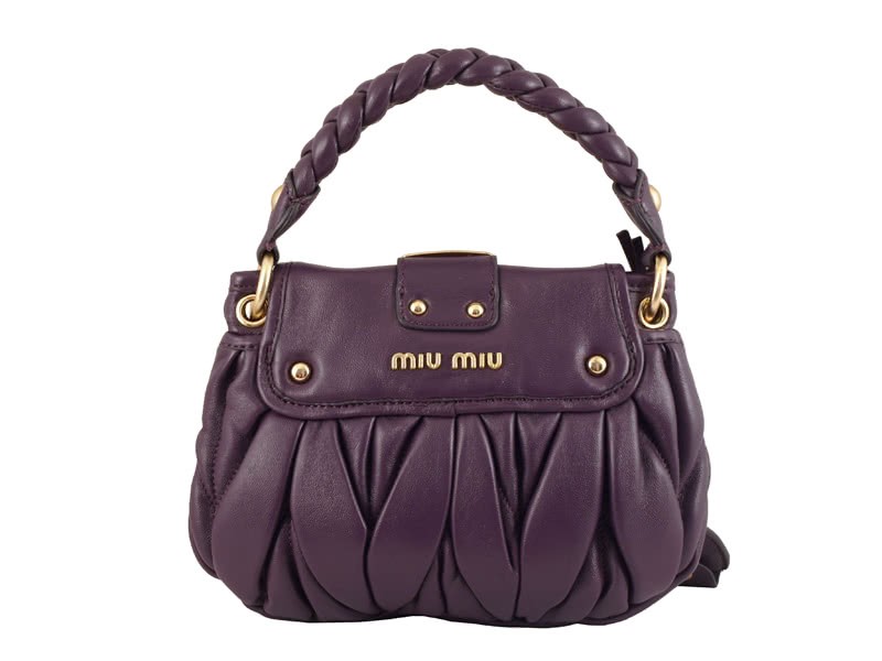 Miu Miu Small Coffer Bag Purple 4