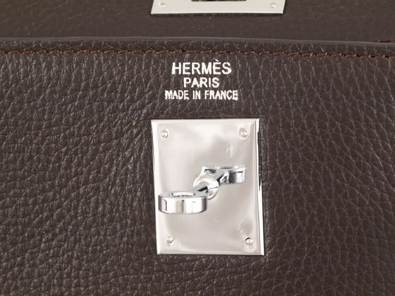 Hermes Kelly 32cm Togo Leather Chocolate 10
