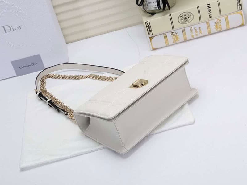 Dior Diorama Lambskin Bag White d05283 5