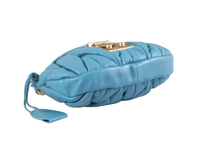 Miu Miu Small Coffer Bag Blue 5