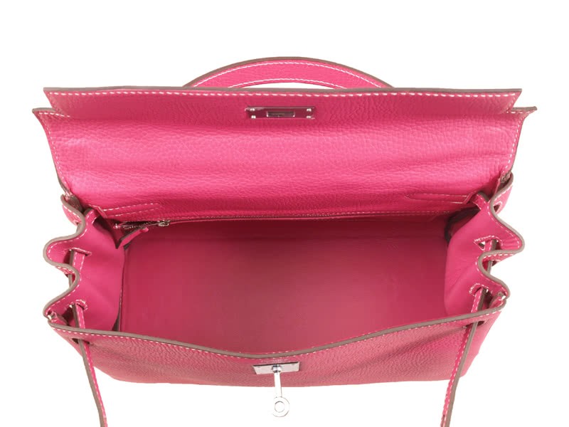 Hermes Kelly 32cm Togo Leather Clemence Pink 11