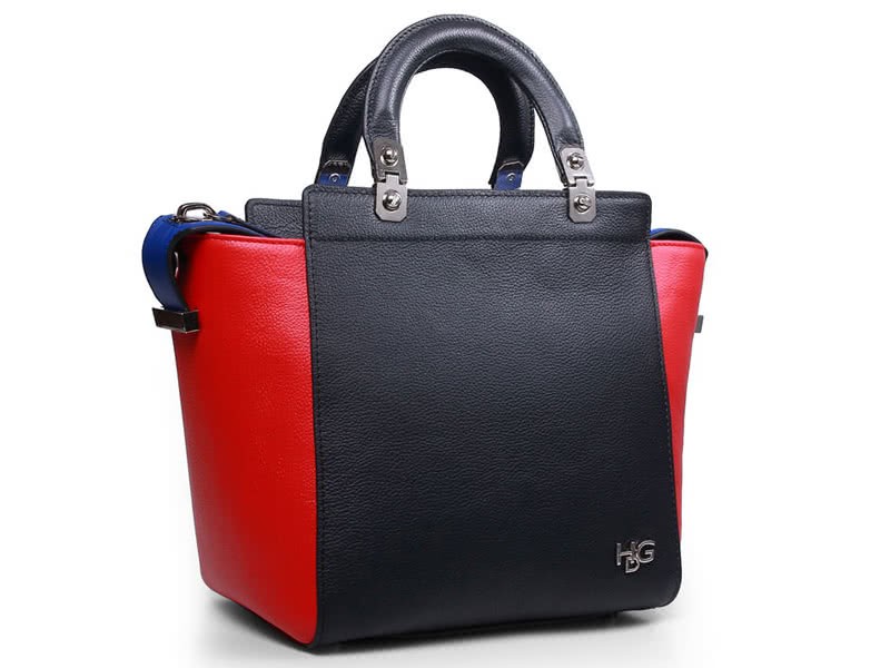 Givenchy Leather Hdg Convertible Tote Black Red 2