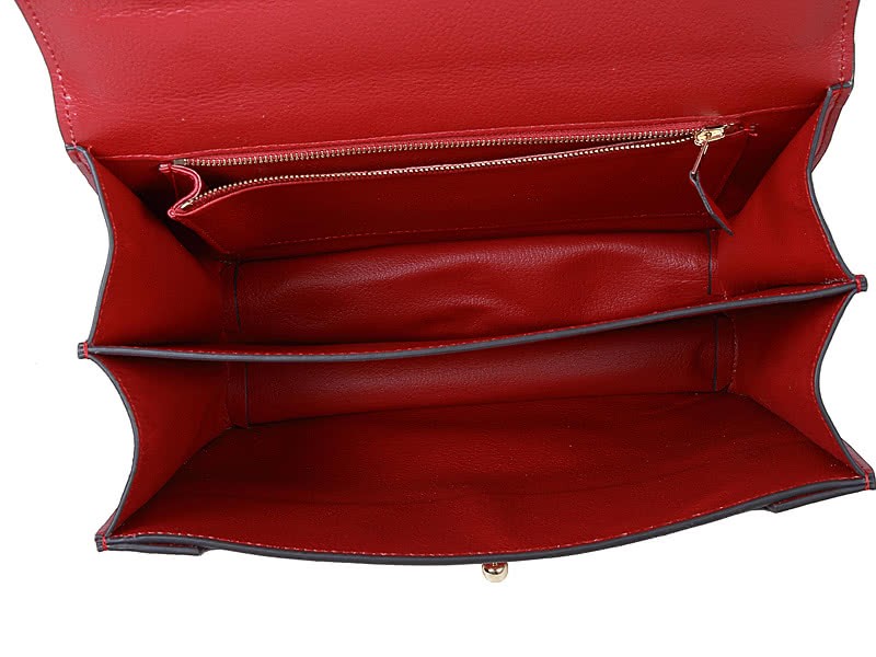 Hermes Stirrup Shoulder Bag Red 9
