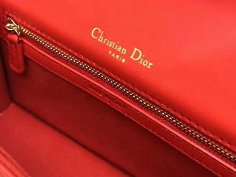 Dior Small Diorama Calfskin Bag Red d0421-12 9