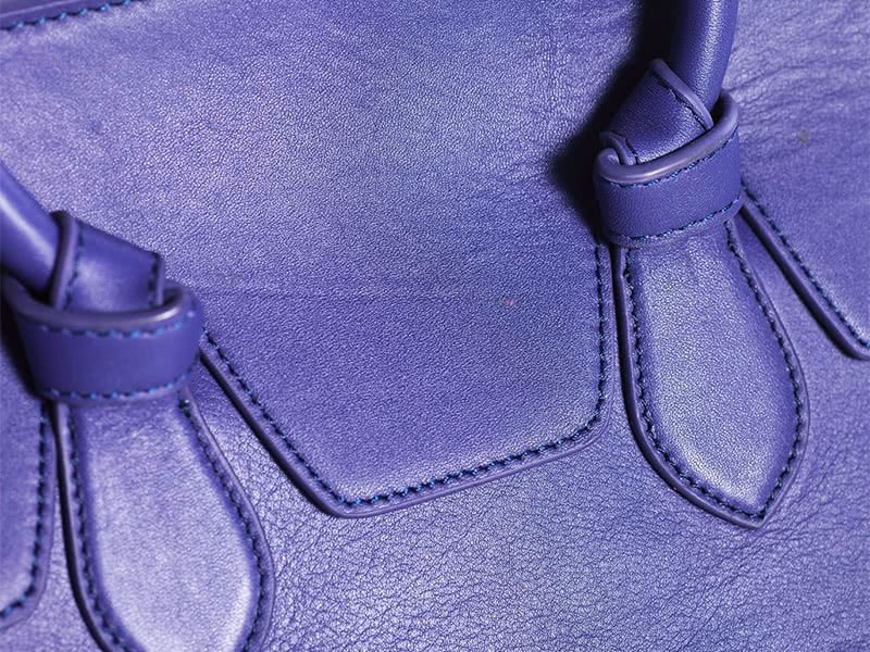 Celine Tie Bag Original Leather Violet 7