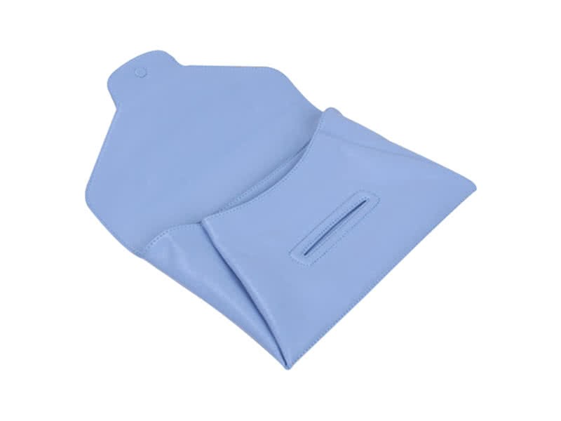 Givenchy Antigona Envelope Clutch Grained Leather Blue 2