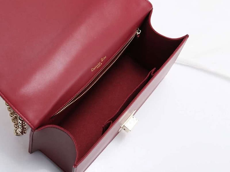 Dior Diorama Lambskin Bag Burgundy d05281 9