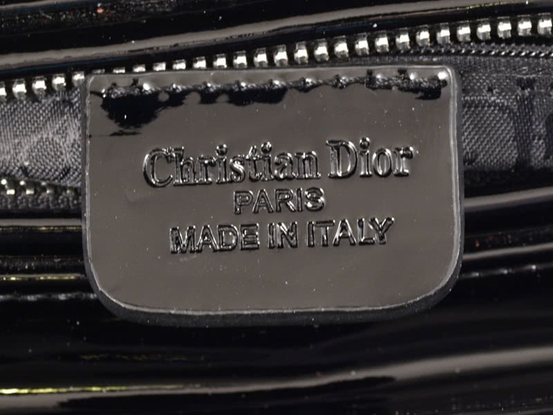 Dior Large Patent Leather Bag Black 10