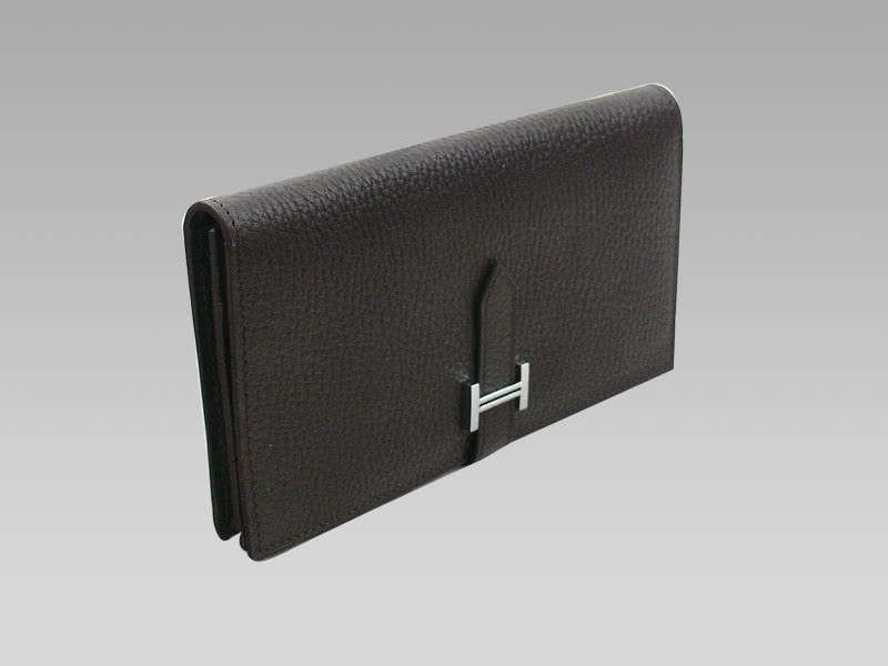 Hermes Bearn Japonaise Bi-Fold Wallet Dark Chocolate 2