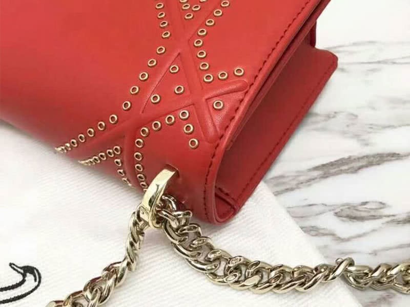 Dior Diorama Calfskin Bag Red d0422-13 6