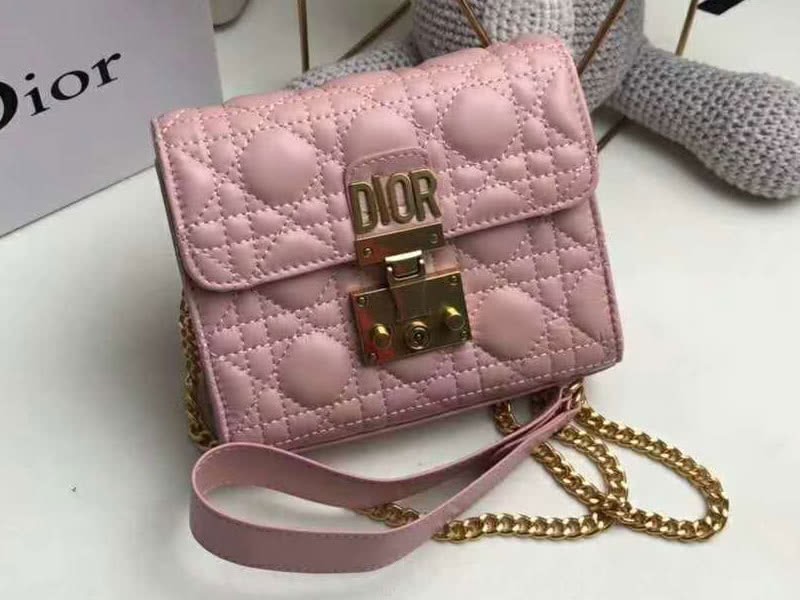 Dior Dioraddict Mini Lambskin Bag Pink 1