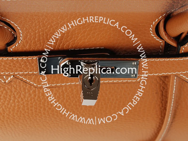 Hermes Birkin 35cm Togo Leather Brown Gold 8