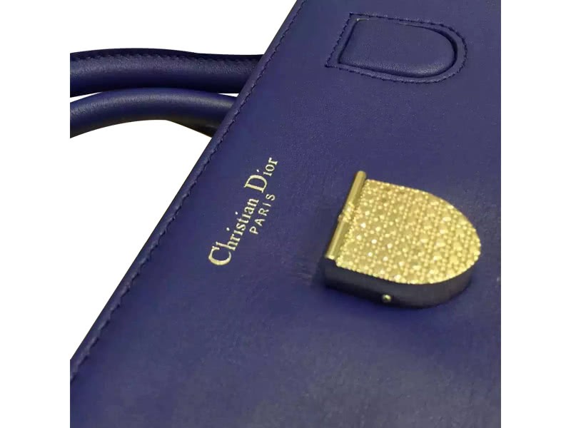 Dior Diorever Bag Noisette Prestige Calfskin Blue 8