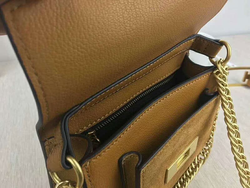 Givenchy Small gv3 Bag In Grained Leather And Suede Camel 6