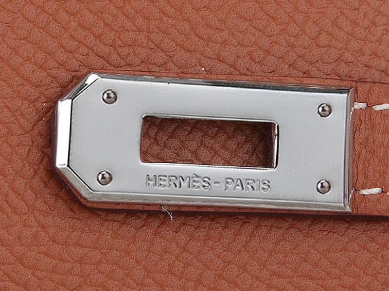 Hermes Epsom Original Calfskin Kelly Long Wallet Camel 4