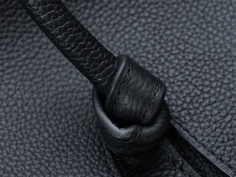 Celine Tie Nano Top Handle Bag Leather Black 13