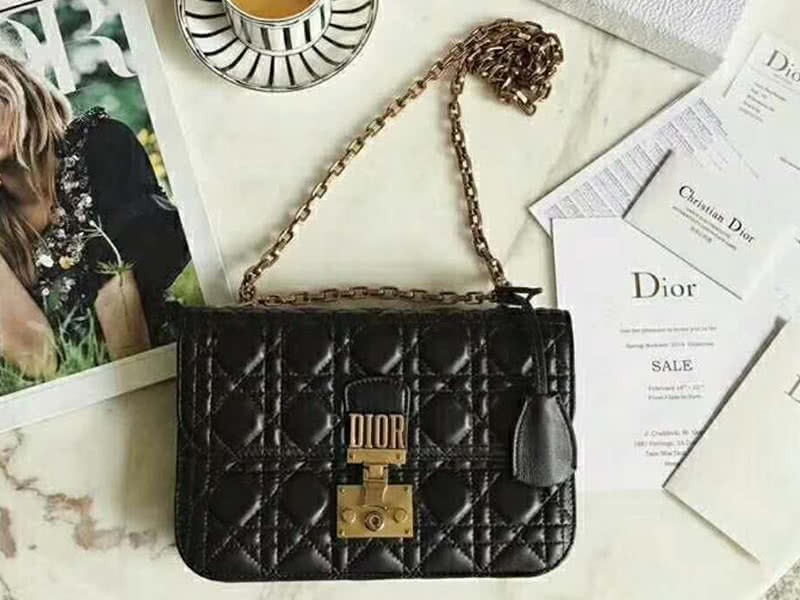 Dior Dioraddict Lambskin Bag Black d5818 1