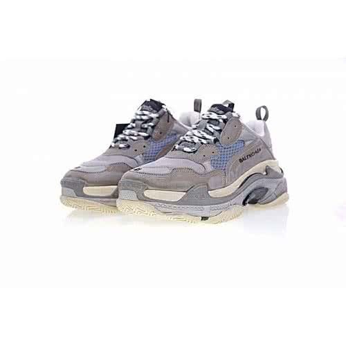 Womens Balenciaga Triple-S Trainers Gery Brown Blue Sneakers Sale 2