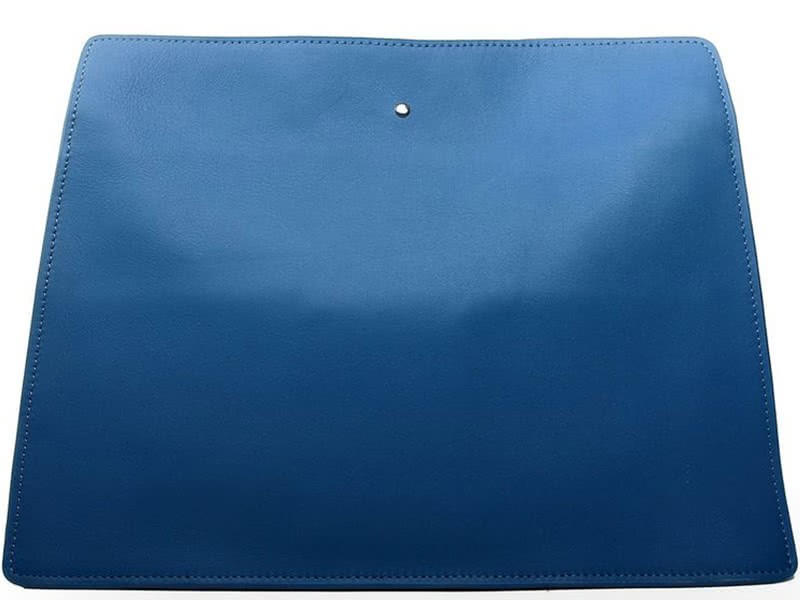Celine Calf Leather Shoulder Bag Blue 4
