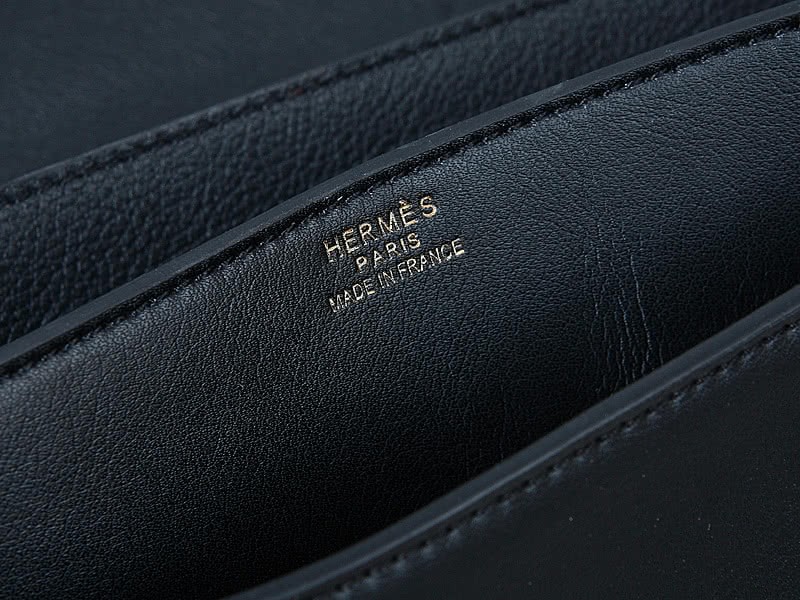Hermes Stirrup Shoulder Bag Black 8